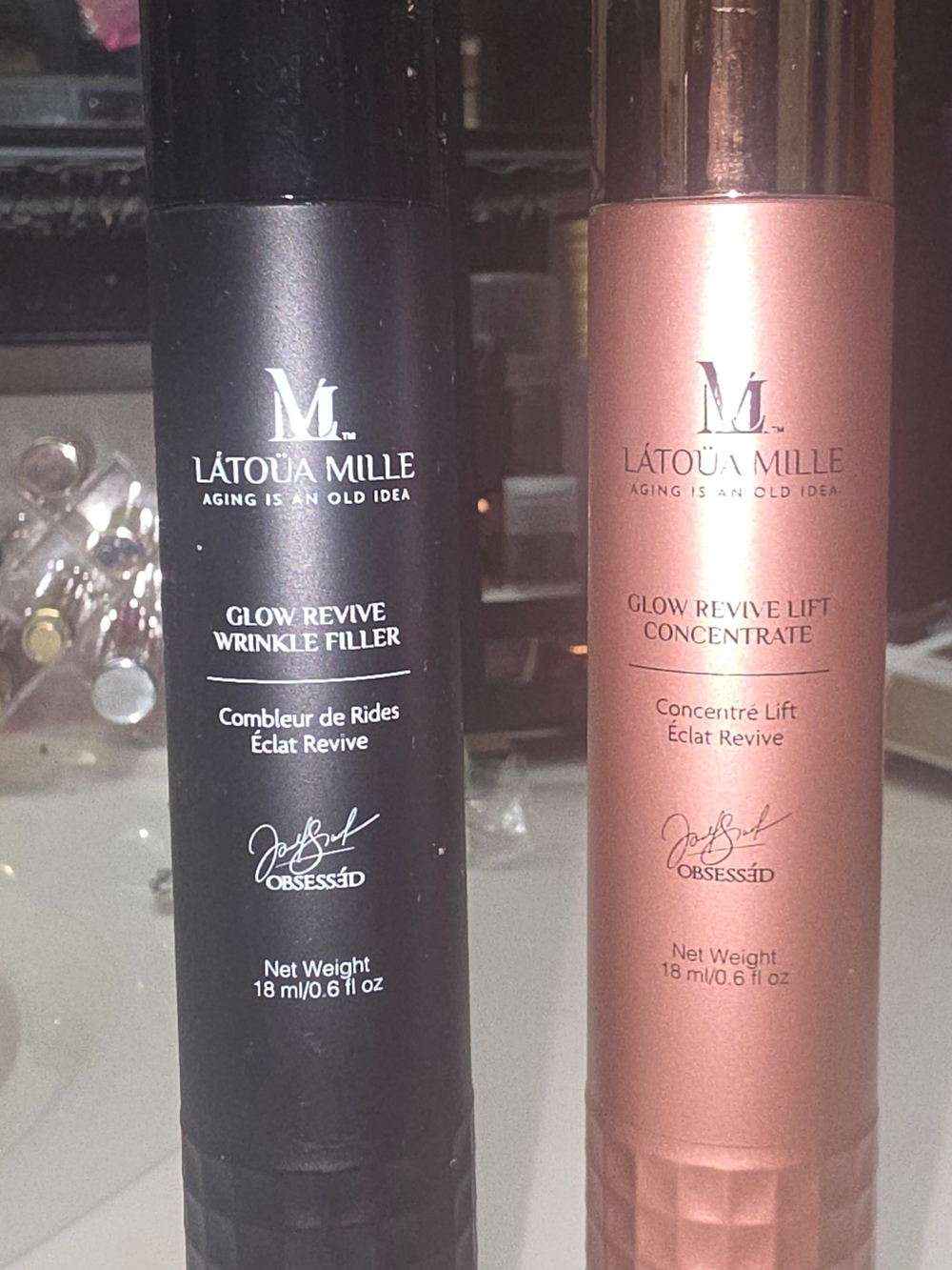 Látoua Mille Glow Revive Primer Duo - Black & Rose Gold